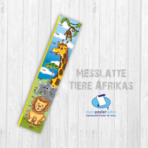 Messlatte: Tiere Afrikas - optional selbstklebend