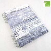 Spiralbuch, Notizbuch, blau grau, DIN A5, 100 Blatt Recyclingpapier Bild 1