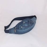 Blaue Hüfttasche , Jeans Upcycling Bild 1