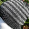 Beaniemütze Männermütze gestrickt aus Wolle (Merinowolle) Anthrazit/Grau Bild 5