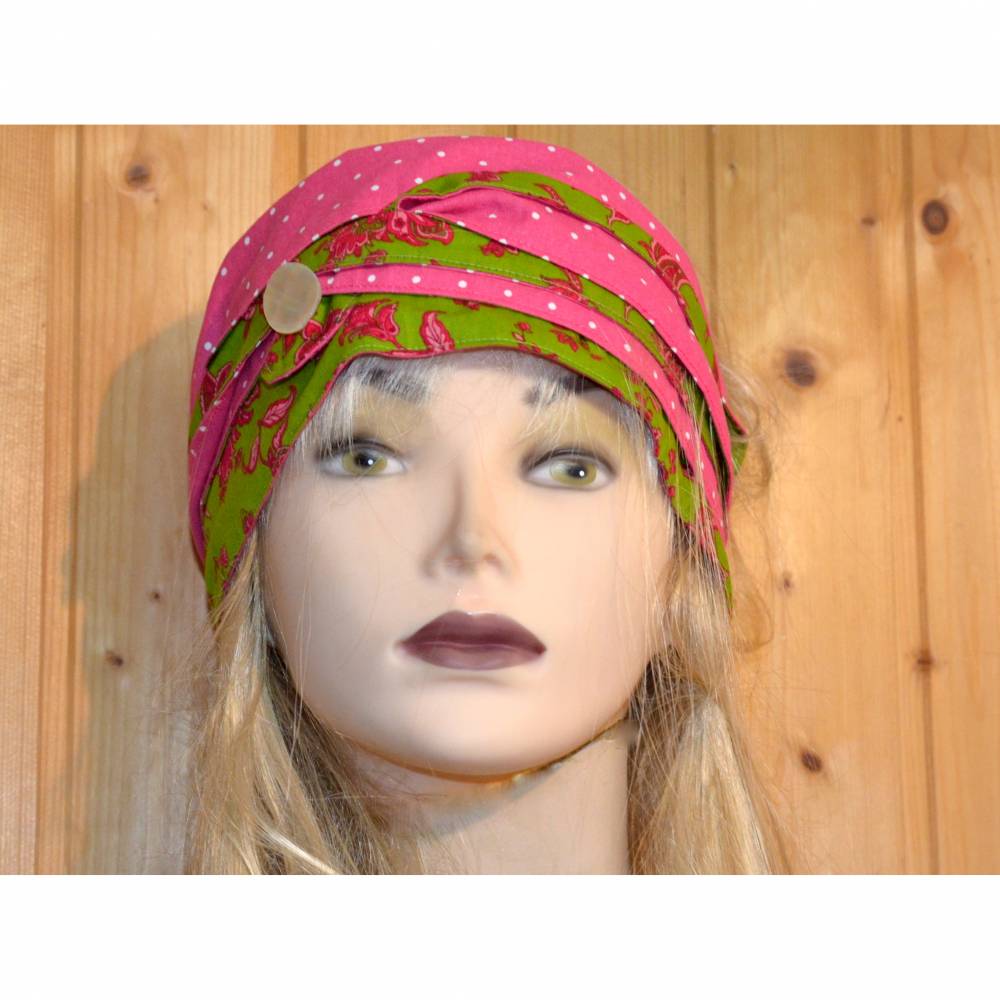 Haarband Stirnband Schal - Pink Bild 1