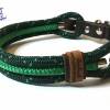 Hundehalsband verstellbar grün 40-45 cm, andere Längen möglich Bild 3