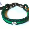 Hundehalsband verstellbar grün 40-45 cm, andere Längen möglich Bild 4