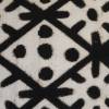 Kissenbezug Afrika, handgewebtes Baumwolltuch mit Naturfarben, schwarz-weiß, ca. 40 cm Bild 3