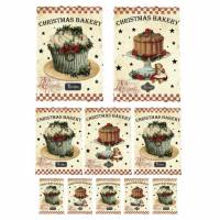 Stanzteile- Kartenaufleger - Scrapbooking- Weihnachten - Cupcake - Kuchen - 40025 Bild 1