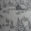 13,10 EUR/m Dekostoff Canvas Winterlandschaft auf hellbeige Landhausstil Bild 4