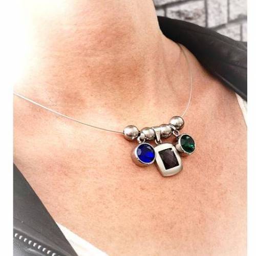 Kette ,Edelstahlkette,  Edelstahl,  Halskette, Damenkette,Statemant-Kette, opulent, Eyecatcher