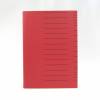 Hardcover Notizbuch, DIN A 4, 333 Blatt Recyclingpapier blanko, hell-rot, schwarz Linien geprägt, handmade, UNIKAT Bild 2
