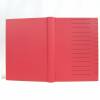 Hardcover Notizbuch, DIN A 4, 333 Blatt Recyclingpapier blanko, hell-rot, schwarz Linien geprägt, handmade, UNIKAT Bild 3