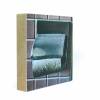 Toilettenpapierhalter, Klorolle, Fotografie, Foto auf Holz, im Quadrat, 10 x 10 cm Bild 2