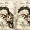 Bastelpapier - Decoupage-Papier - A4 - Softpapier - Nikolaus - Santa - Weihnachten - Vintage - Shabby - 12592 Bild 2