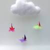Mobile-Wolke mit Wichtel-Zwergen auf Feder, Geschenk Geburt, Taufe Bild 2