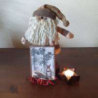 Weihnachtskarte Eichhörnchen - Zweige - Holz Bild 1