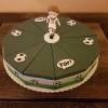 Fußball - Geschenk zum 18 Geburtstag - Geschenk Geburtstag - Grün Weiß Schwarz - Fußballfigur - Papiertorte - Tor Bild 3