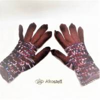Handschuhe gestrickt in Gr. S, Damenhandschuhe Bild 4
