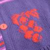 Gestrickte Weste für kleine Mädchen Größe 92/98 aus Wolle (Merino)  in Beerenfarben Bild 6