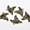 1 Anhänger, Schmetterling, Schmetterlinge, bronze, Vintage-Stil, charm,  13563 Bild 2