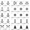 33 teilige maritime Stickdatei 11 Motive in 3 Größen Rahmen 10x10 und 13x18 Bild 2