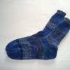 handgestrickte Socken, Strümpfe Gr. 44/45, Herrensocken in Blautönen Bild 2