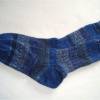 handgestrickte Socken, Strümpfe Gr. 44/45, Herrensocken in Blautönen Bild 3