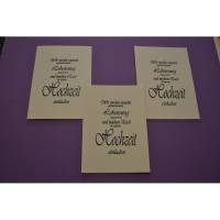 Einladungskarten-Set zur Hochzeit mit Umschlag Bild 1