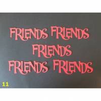 Friends - Schriftzug - Stanzteile - Scrapbooking Bild 1