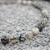 schöne Perlenkette in grau schwarz, einmalig schöne Perlen Bild 3