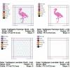 Topflappen ITH Flamingo 4er Set für 18x30 Rahmen Stickdatei + Leerdatei Bild 2