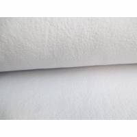 Baumwoll- Fleece , Fleece, uni, weiß (1m/11,-€) Bild 1