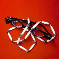 Brillenkette / Brillenband, Brillenhalter im indianischem Stil (BRI 004 Lapis) Bild 2