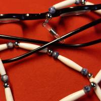 Brillenkette / Brillenband, Brillenhalter im indianischem Stil (BRI 004 Lapis) Bild 3