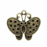 10 Anhänger, Schmetterling, Schmetterlinge, bronze, Vintage-Stil, charm,  13121 Bild 1