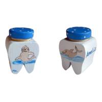 Milchzahndose Zahndose für Milchzähne Seerobbe und Delfin Bild 1