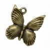 5  Anhänger, Schmetterling, Schmetterlinge, bronze, silber,Vintage-Stil, charm, Bild 4