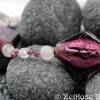 Einmalig schöne Kette mit Rosenquarzperlen und großen amethystfarbenen Steinen Bild 2