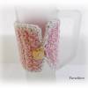 Tassenwärmer - Tassenpulli - Gehäkelter Glaswärmer für verschiedene Gläser/Tassen in rosa - Becherwärmer Bild 2