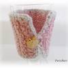 Tassenwärmer - Tassenpulli - Gehäkelter Glaswärmer für verschiedene Gläser/Tassen in rosa - Becherwärmer Bild 4