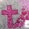 Fillzhülle für das Gotteslob Gotteslobhülle Herzen Kreuz pink 2023 personalisierbar Bild 2