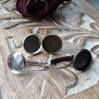 Ohrringe u Ringe Cabochonschmuck verschiedene Fassungen Ostfriesen Teetasse Bild 3