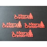 Merry Christmas - Schriftzug - Stanzteile Bild 1