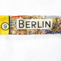 BERLIN STOFFGÜRTEL Bio-Baumwolle DDR-Stadtplan der 1960er Jahre, zum Binden oder mit Metallschnalle Bild 8