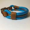 Leine Halsband Set ozeanblau, für kleine Hunde, verstellbar Bild 7