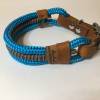 Leine Halsband Set ozeanblau, für kleine Hunde, verstellbar Bild 9
