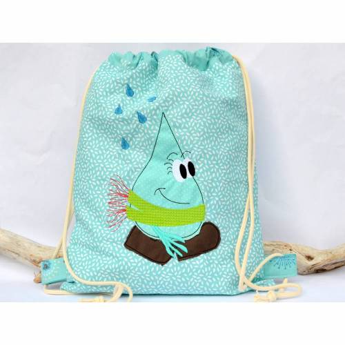 Stickdatei Regentropfen doodle verschiedene Größen