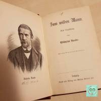 Buch, Antiquariat, Zum wilden Mann, Novelle von Wilhelm Raabe. von 1913, gebundene Ausgabe Bild 1
