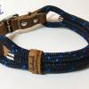 Leine Halsband Set marine mittelblau, für mittelgroße Hunde, verstellbar Bild 5