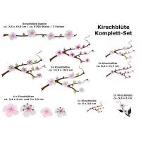Stickdatei Kirschblüten 12 Dateien Frühling Rahmen mit mind. 20 cm Seitenlänge Bild 1
