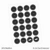 24 Gewürzetiketten - schwarz/weiß - 22 beschriftet 2 blanko - rund 4 cm Ø - Küchen Aufkleber Sticker Bild 2