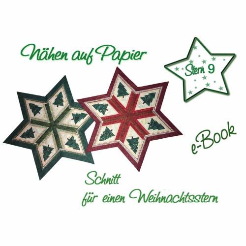 Schnitt für einen Weihnachtsstern, Paper Piecing - Patchwork
