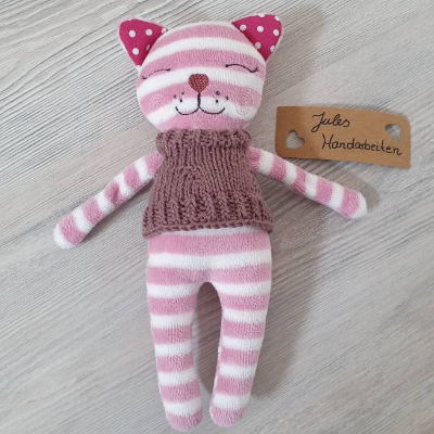ITH Stickdatei Katze Mini 16x26 cm Rahmen + Strickanleitung